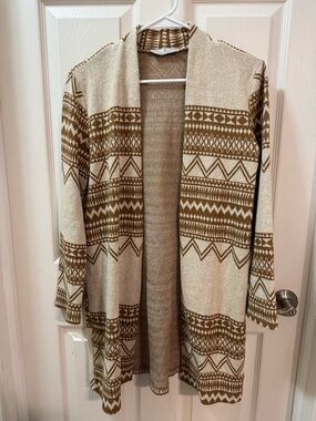 Boho Cardigan Sweater size medium
